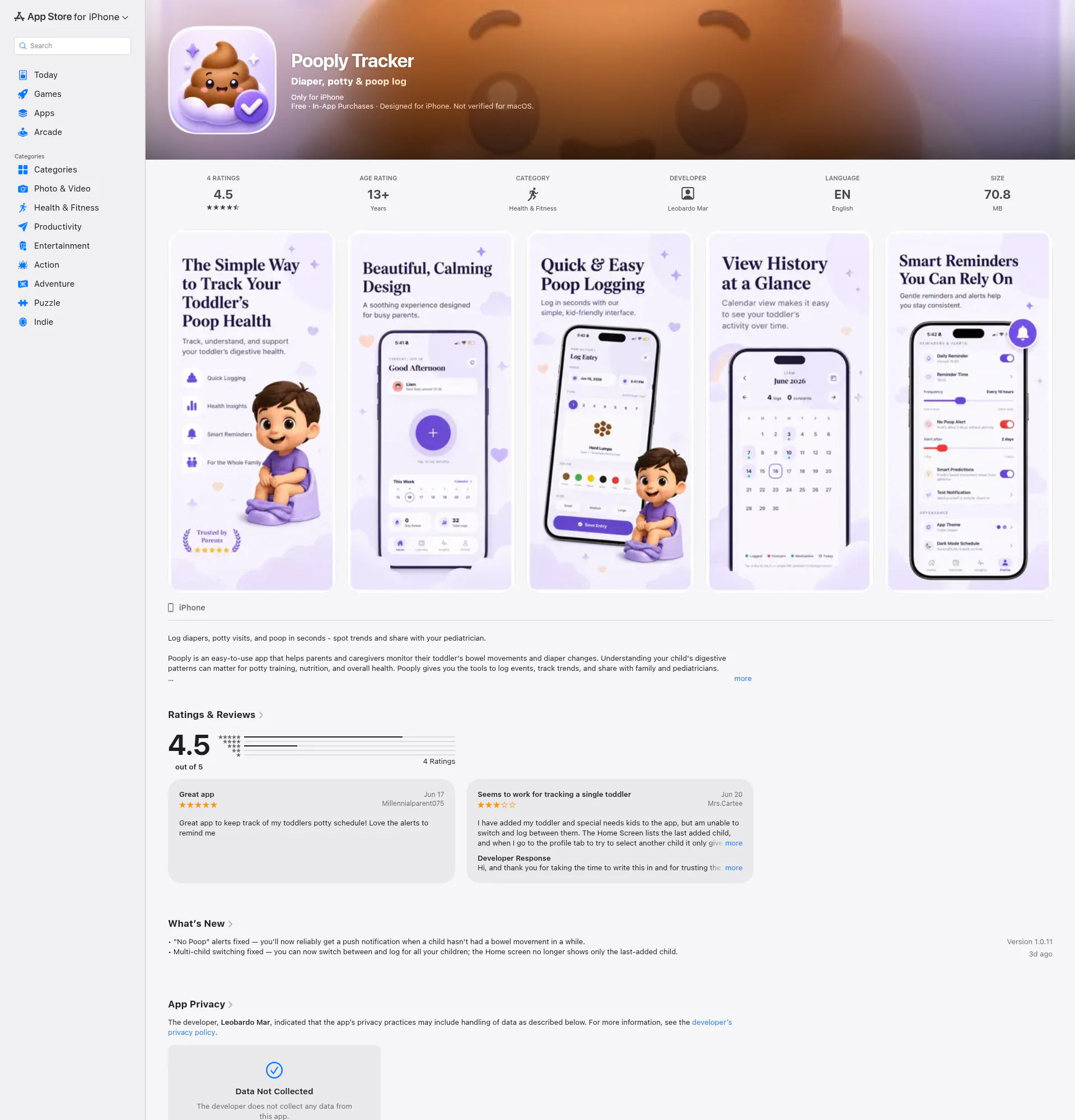 Pooply landing page