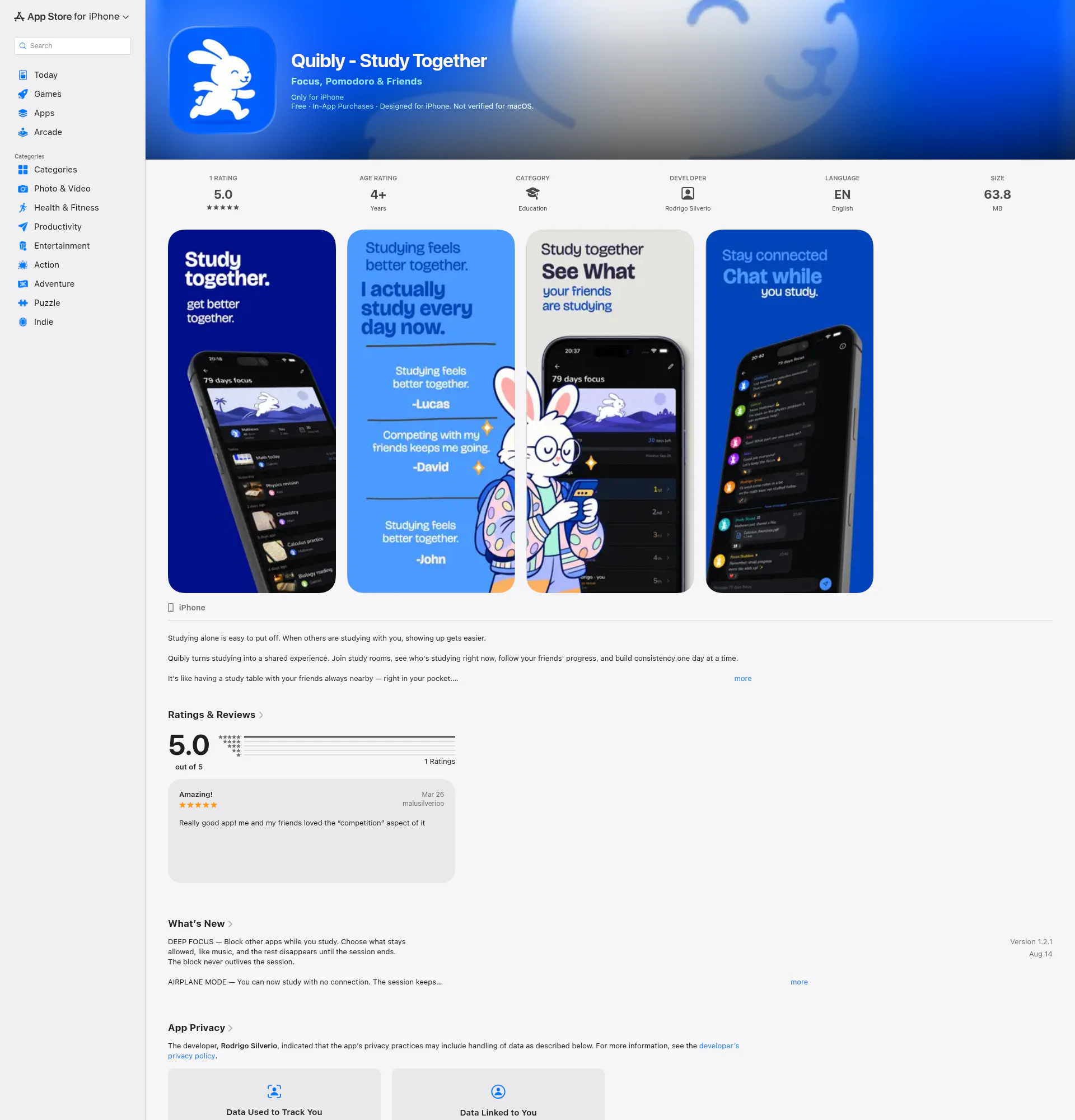Quibly landing page