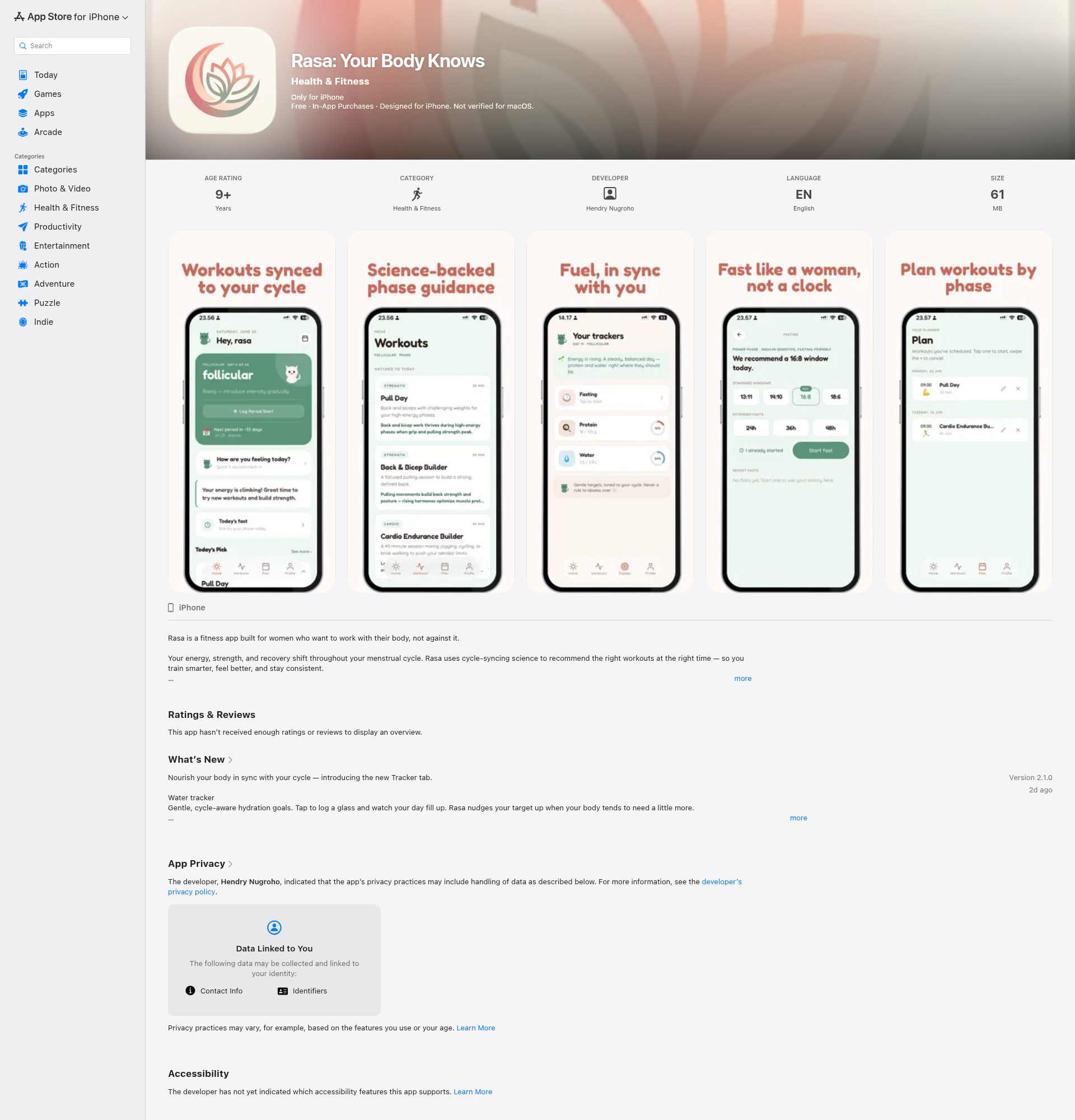 Landing page screenshot for apps.apple.com, 1920 by 2000 pixels