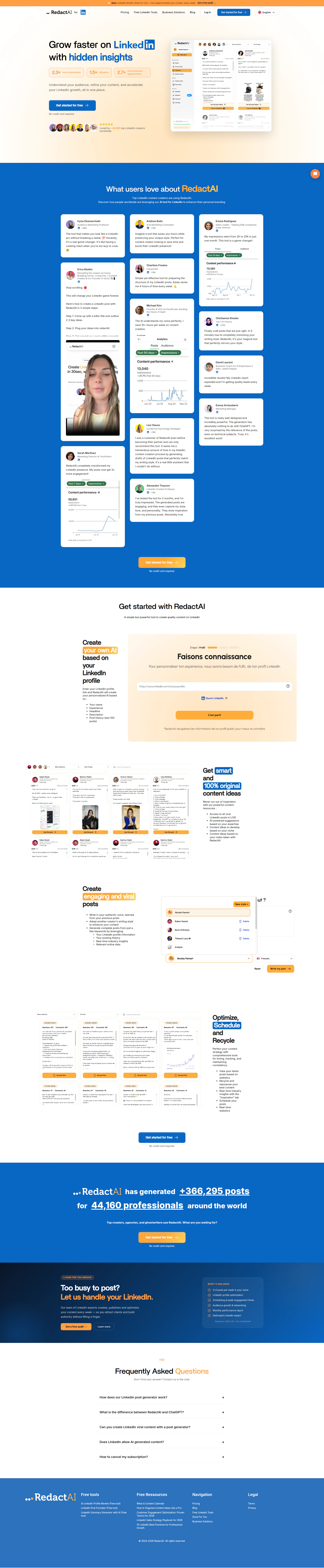 RedactAI website