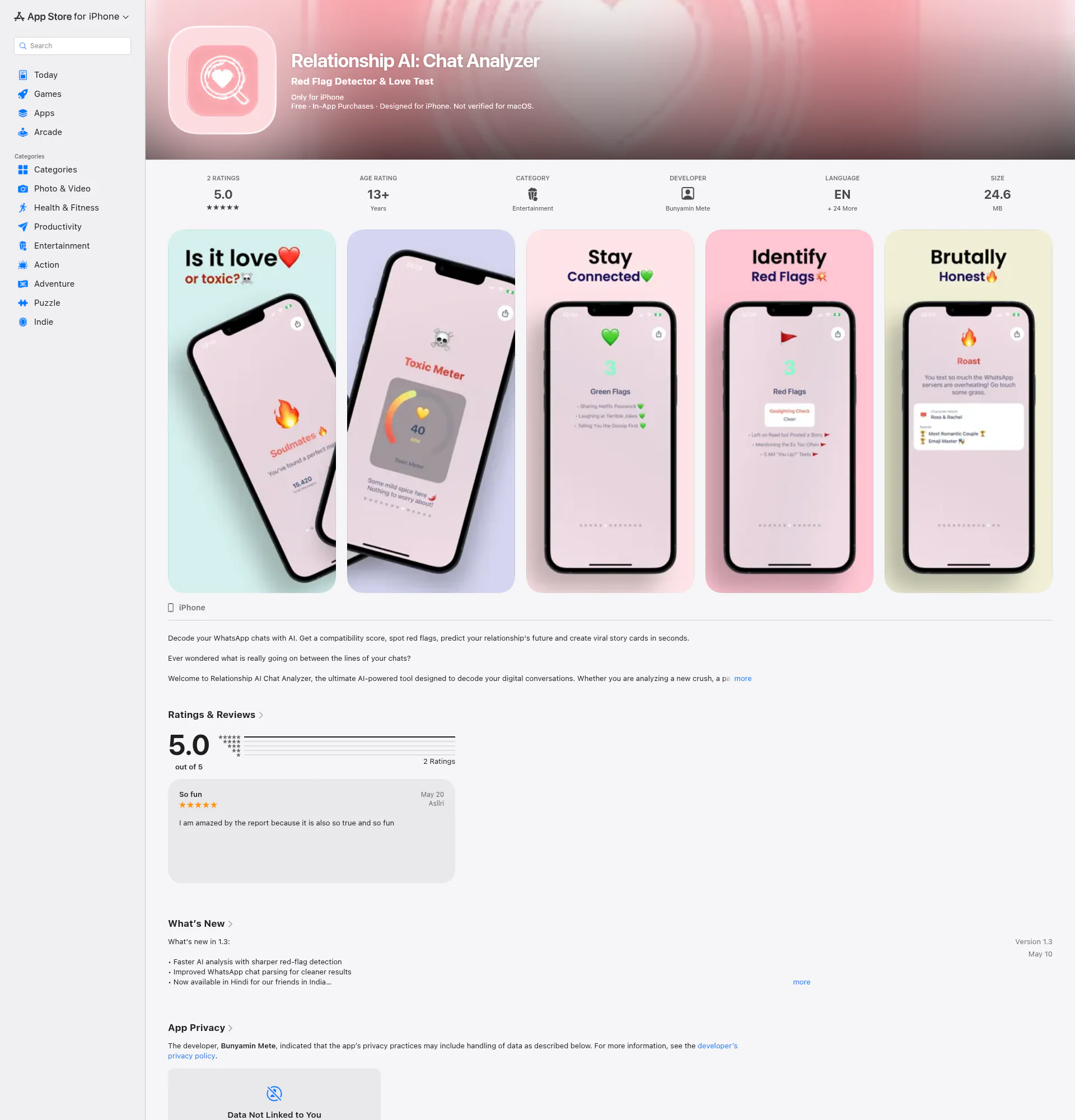 Relationship AI landing page