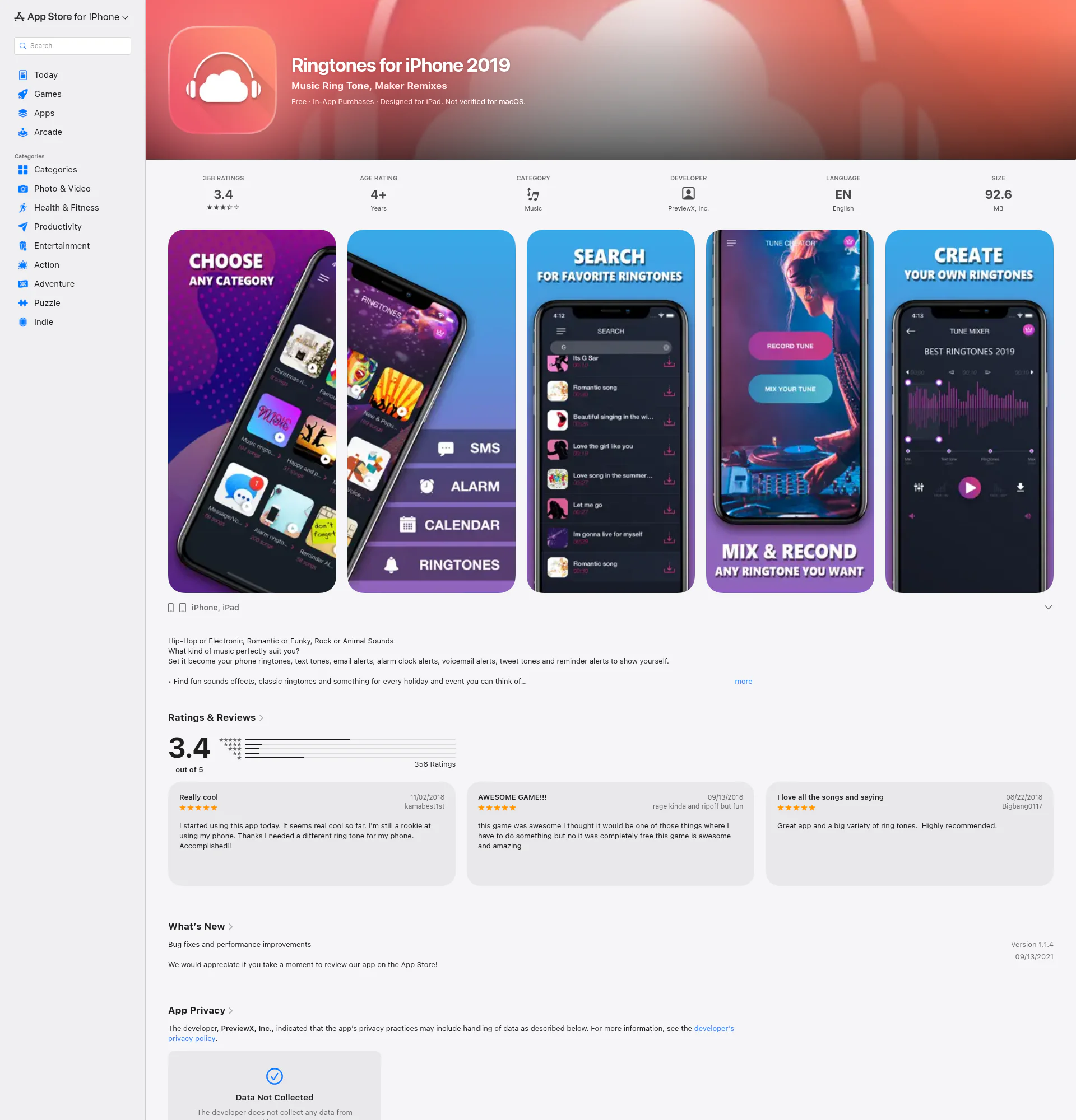 Ringtones for iPhone 2019 landing page