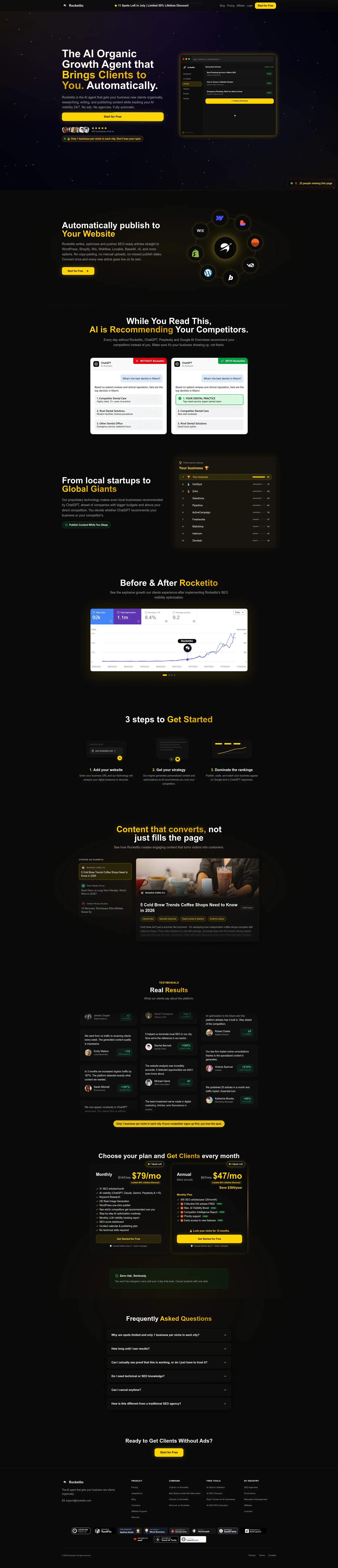 Rocketito website