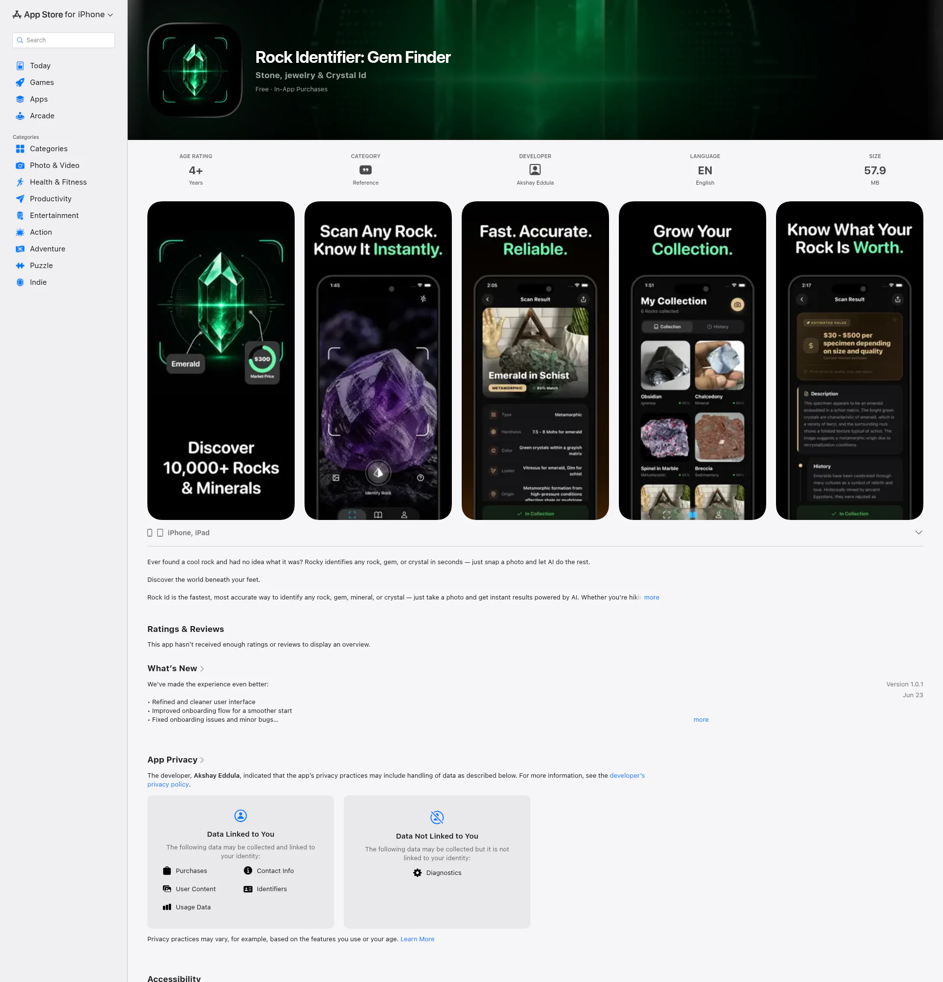 Rocky landing page