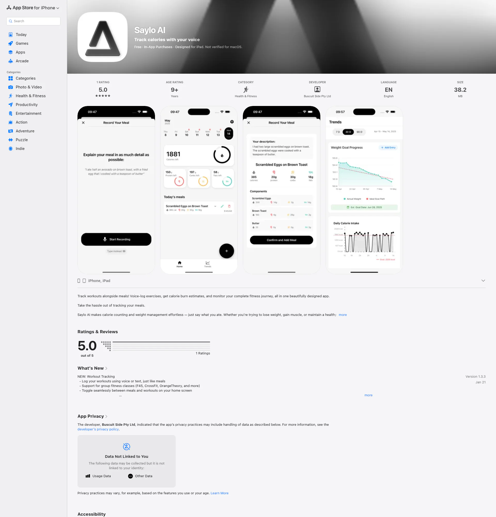 Saylo AI landing page