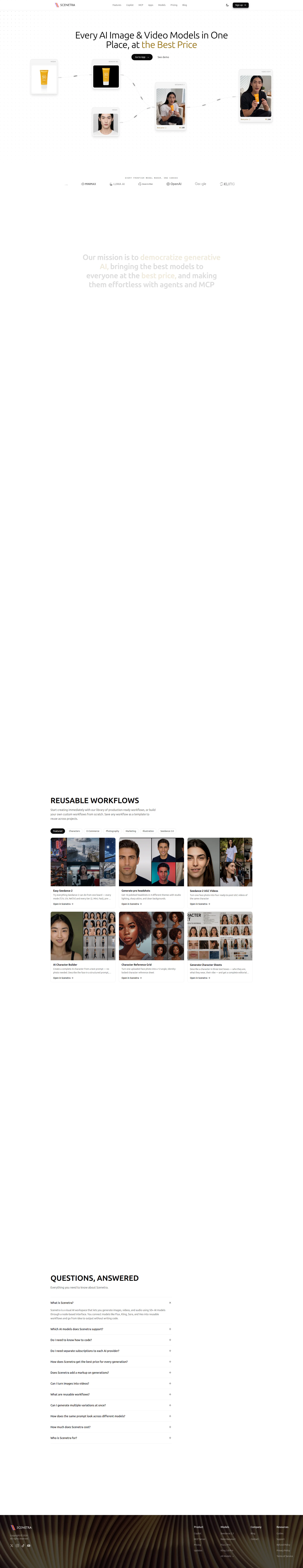 Scenetra website