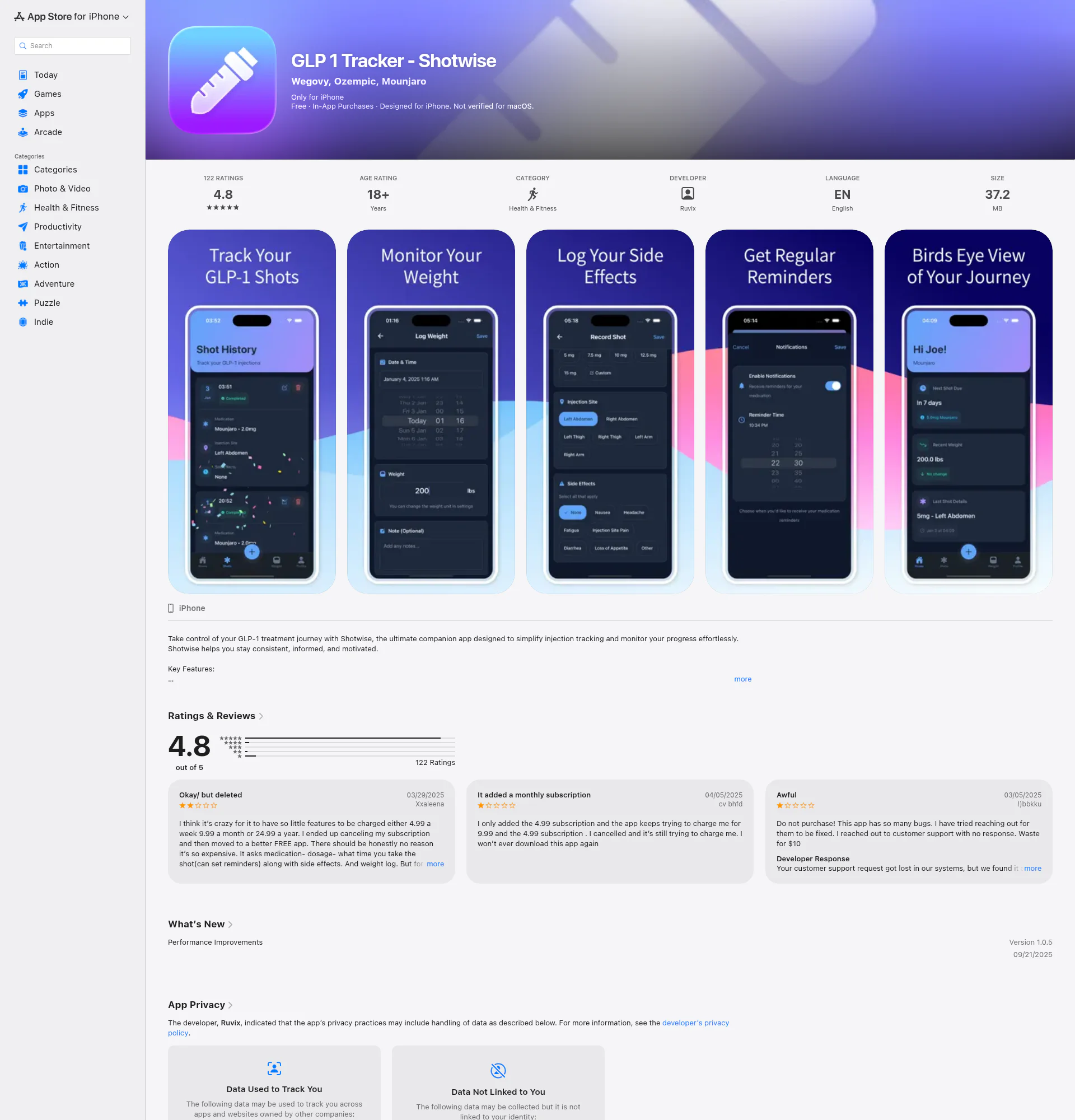 Shotwise landing page
