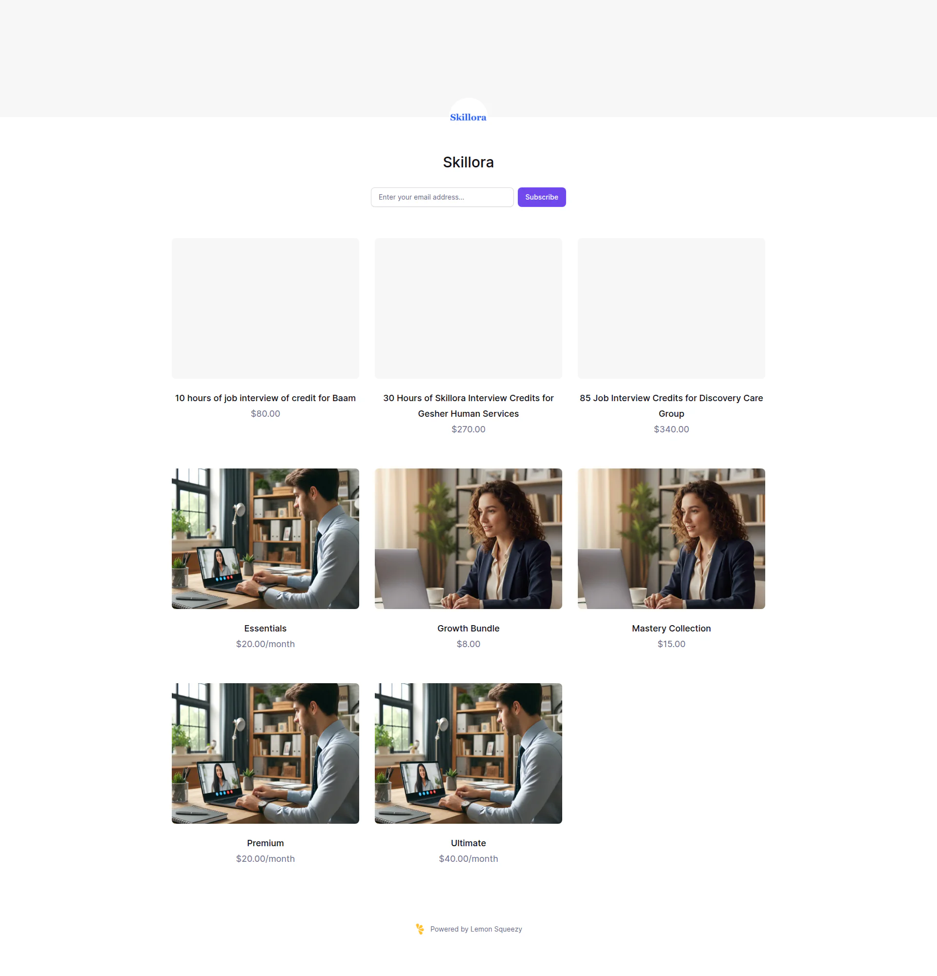 Skillora.ai landing page