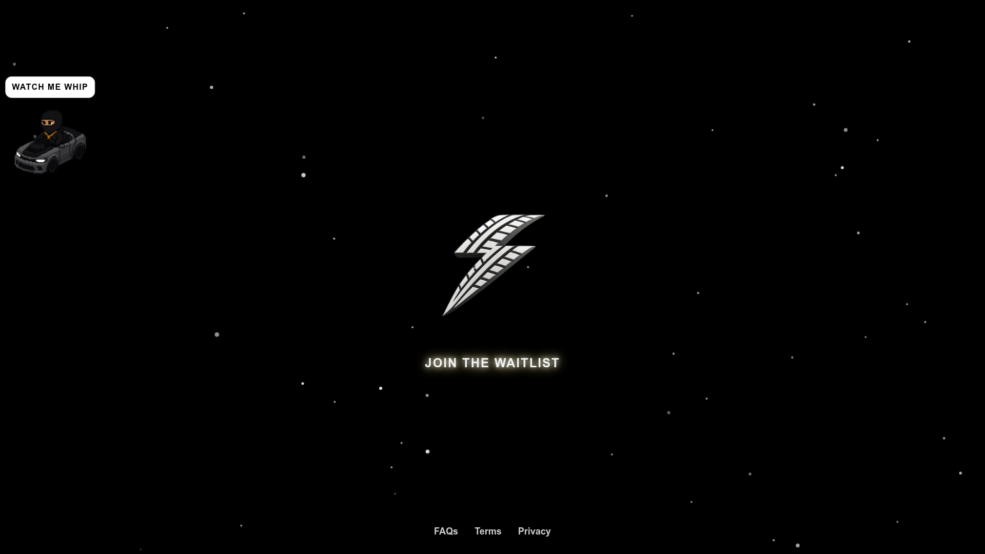 Landing page screenshot for skrtskrt.app, 1920 by 1080 pixels