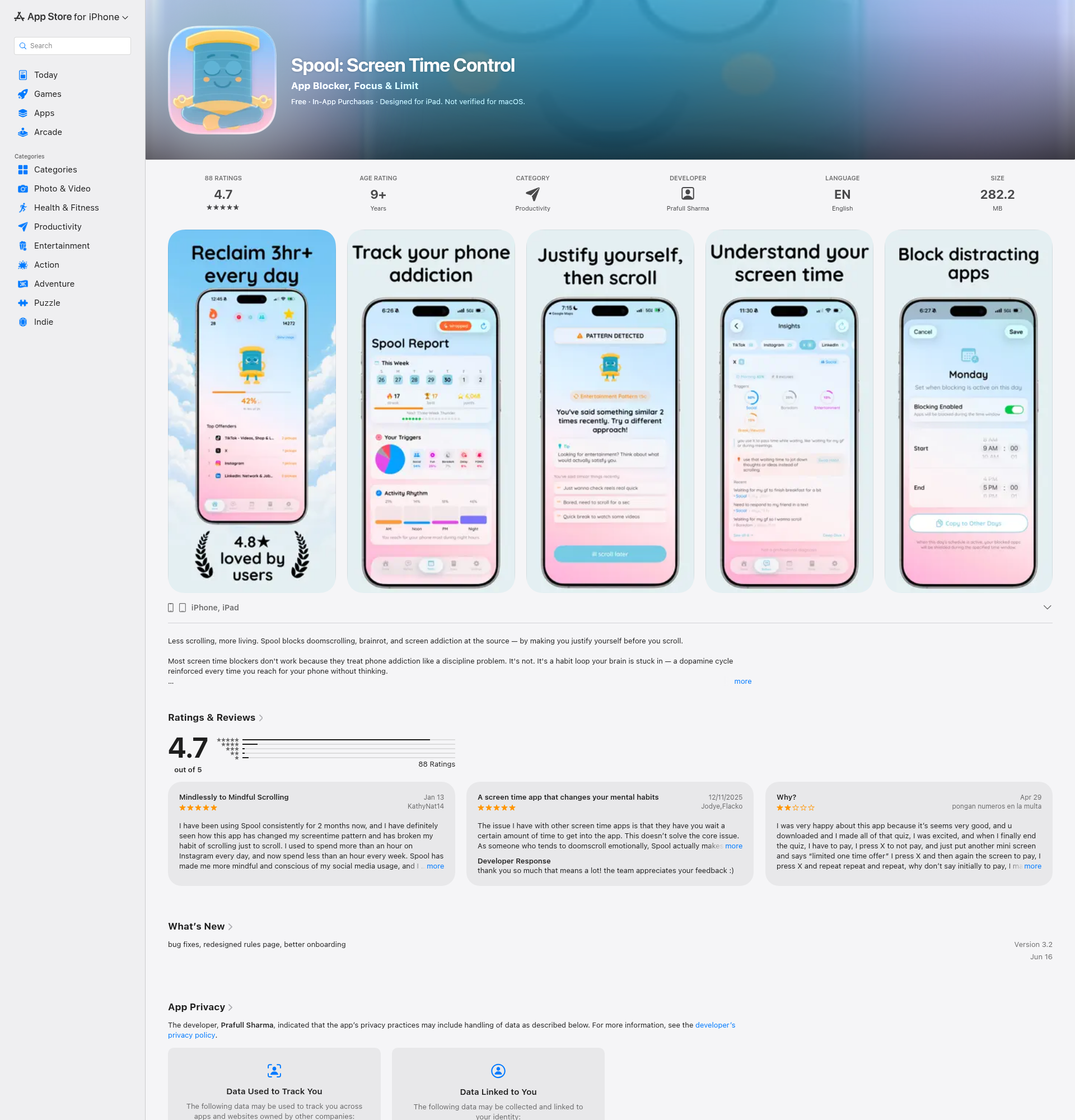 Landing page screenshot for apps.apple.com, 1920 by 2000 pixels