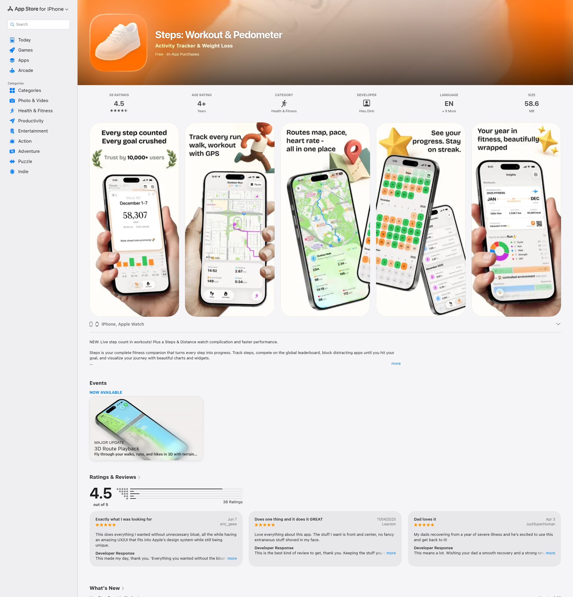 Landing page screenshot for apps.apple.com, 1920 by 2000 pixels