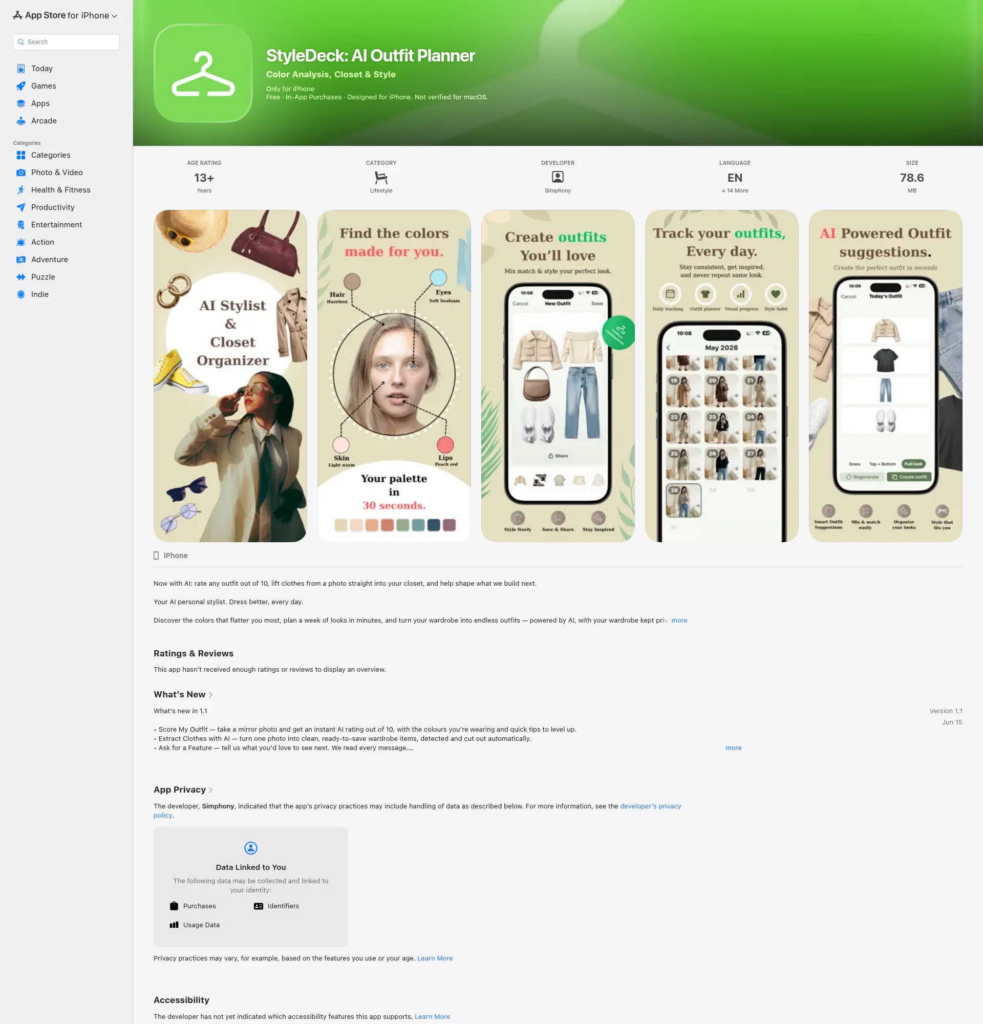 StyleDeck landing page