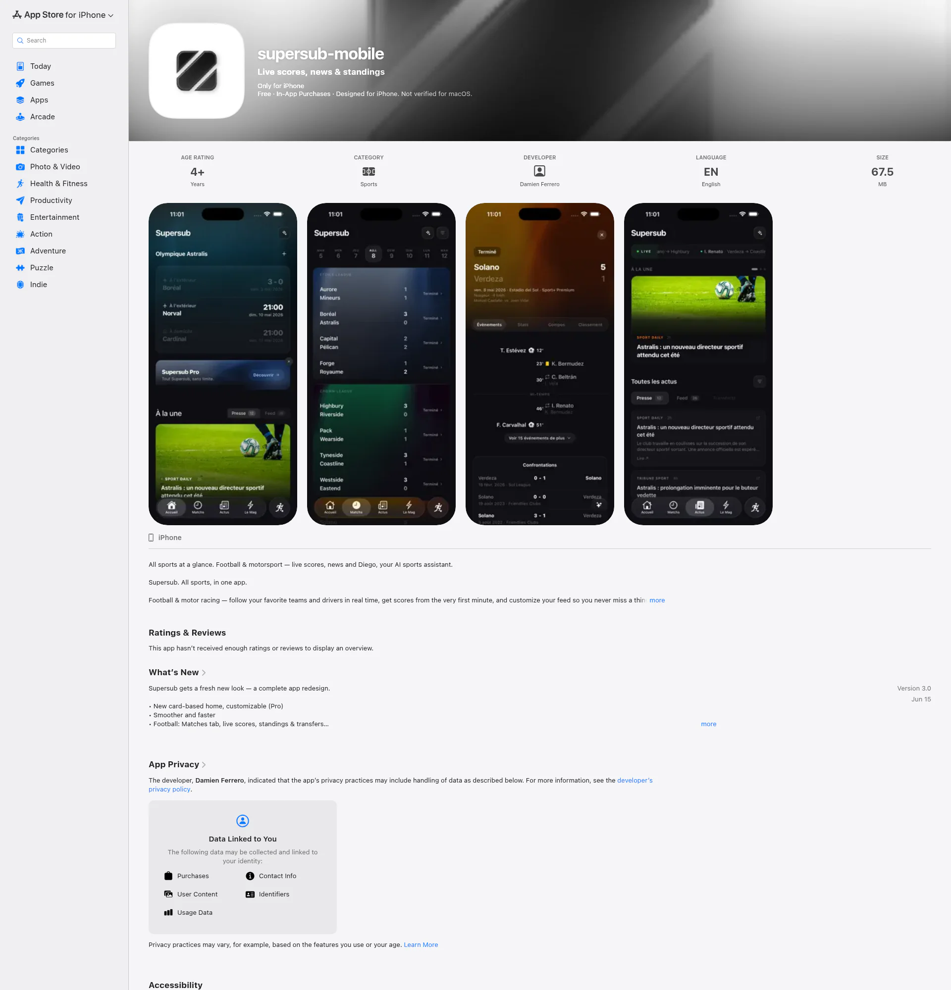 Supersub landing page