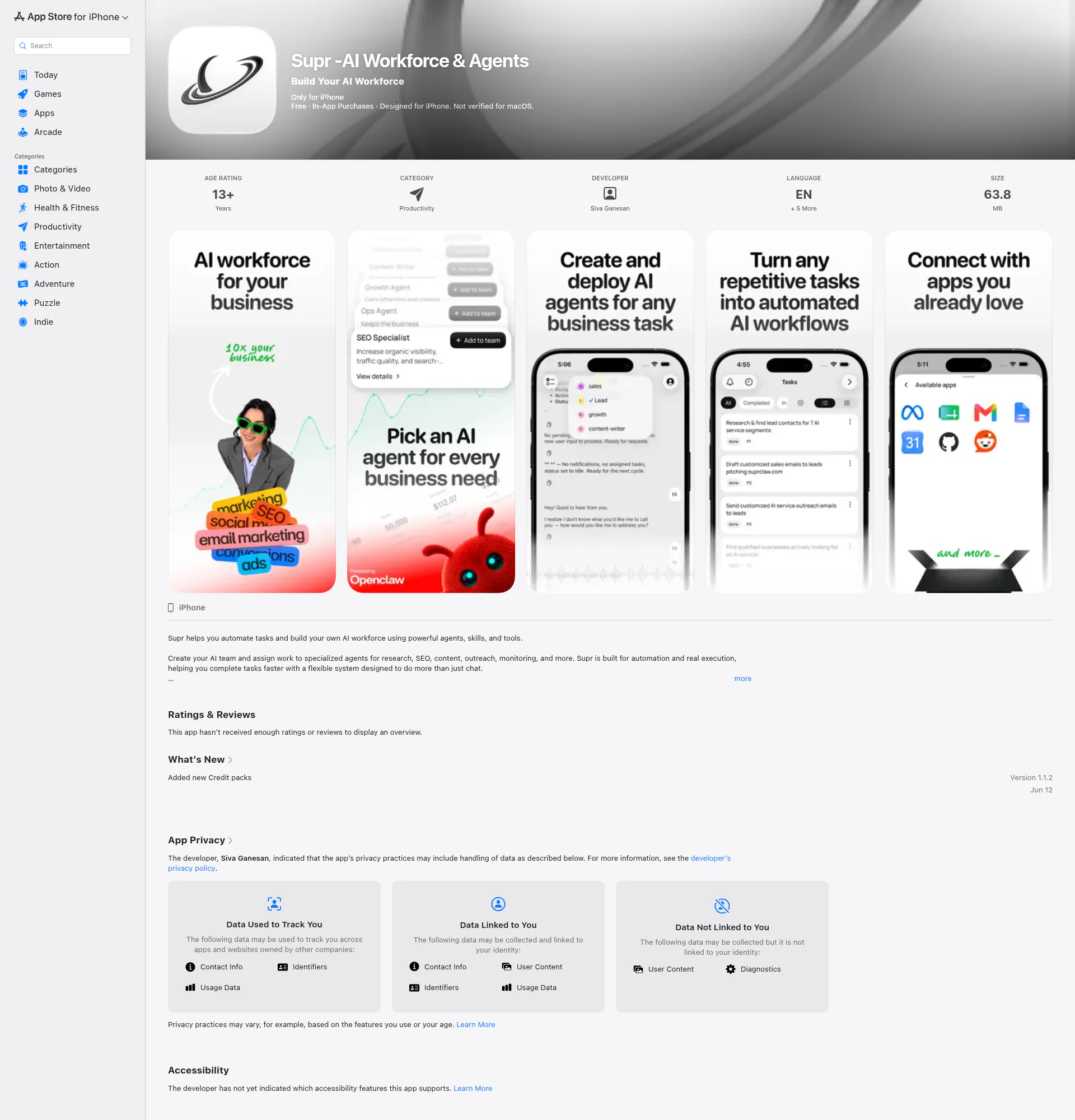 Suprclaw landing page