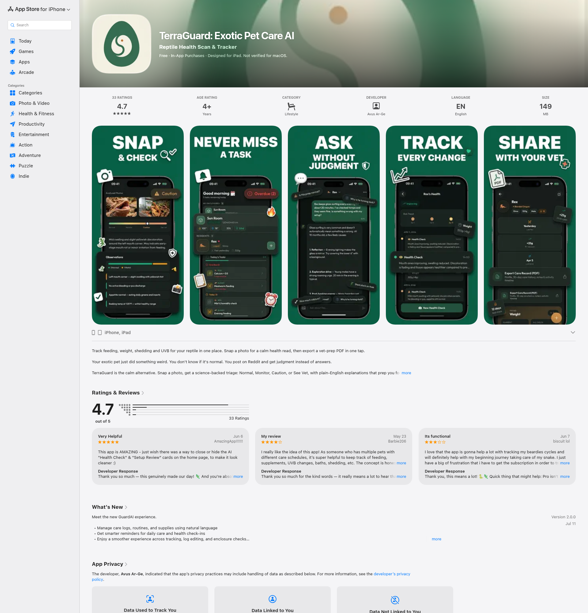 Landing page screenshot for apps.apple.com, 1920 by 2000 pixels