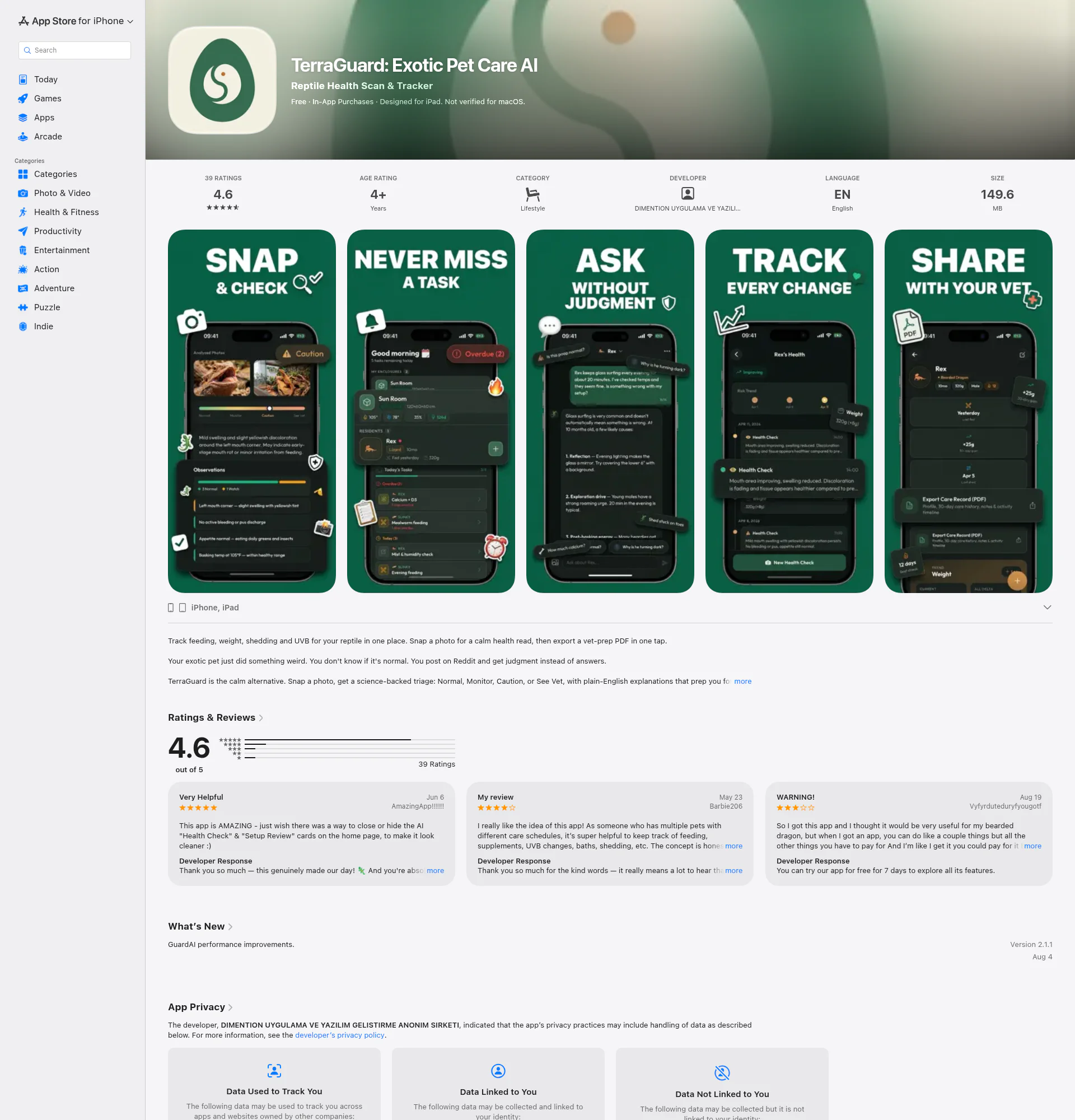Terraguard landing page