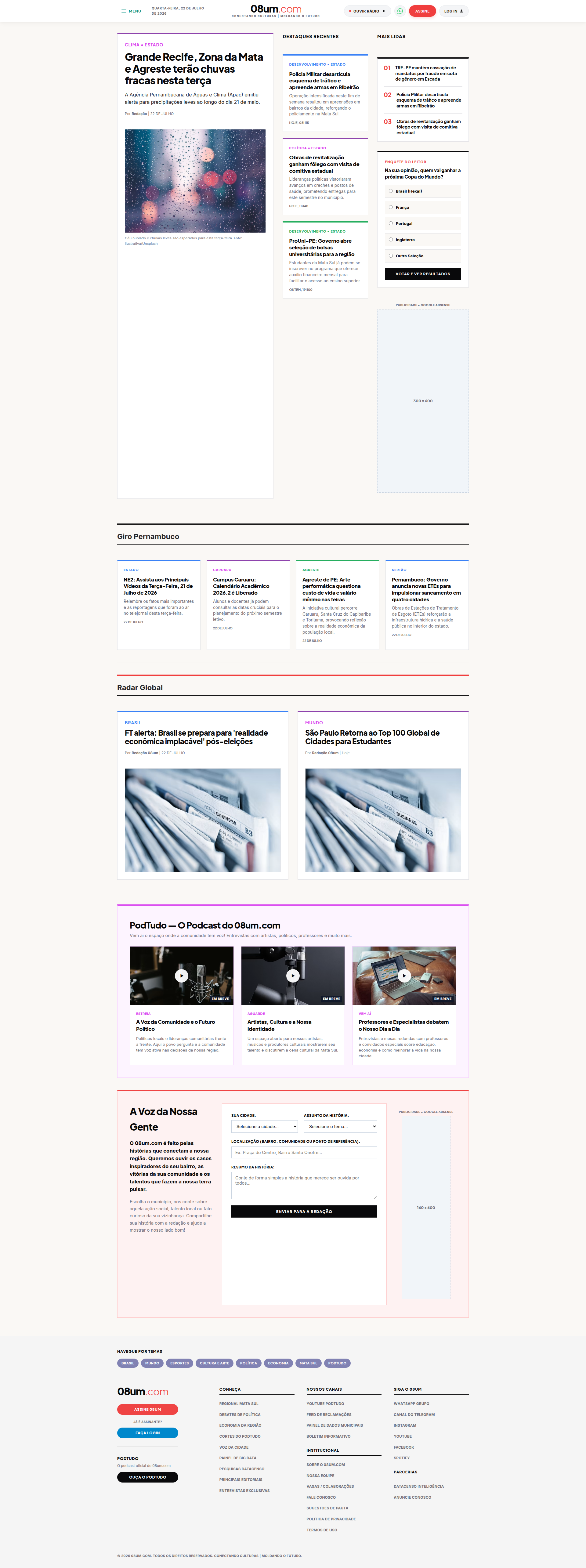 Landing page screenshot for top10.now, 1920 by 5137 pixels