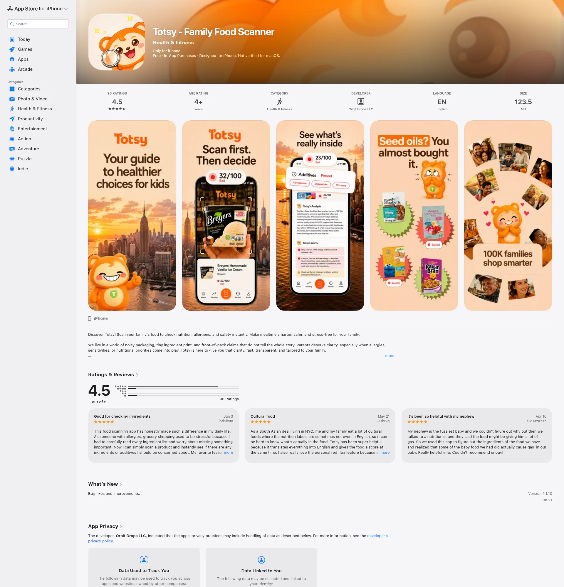 Totsy landing page