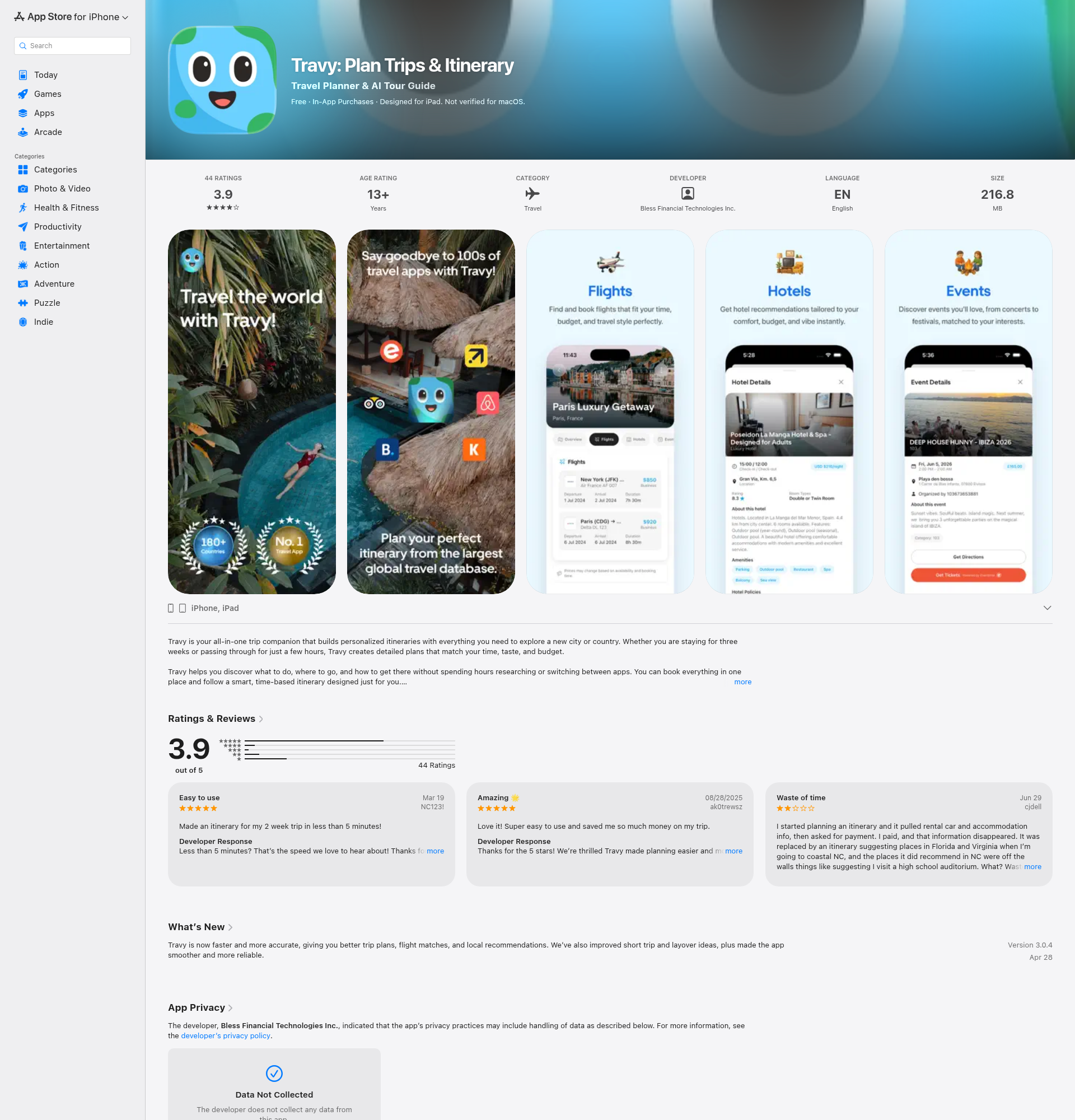Landing page screenshot for apps.apple.com, 1920 by 2000 pixels