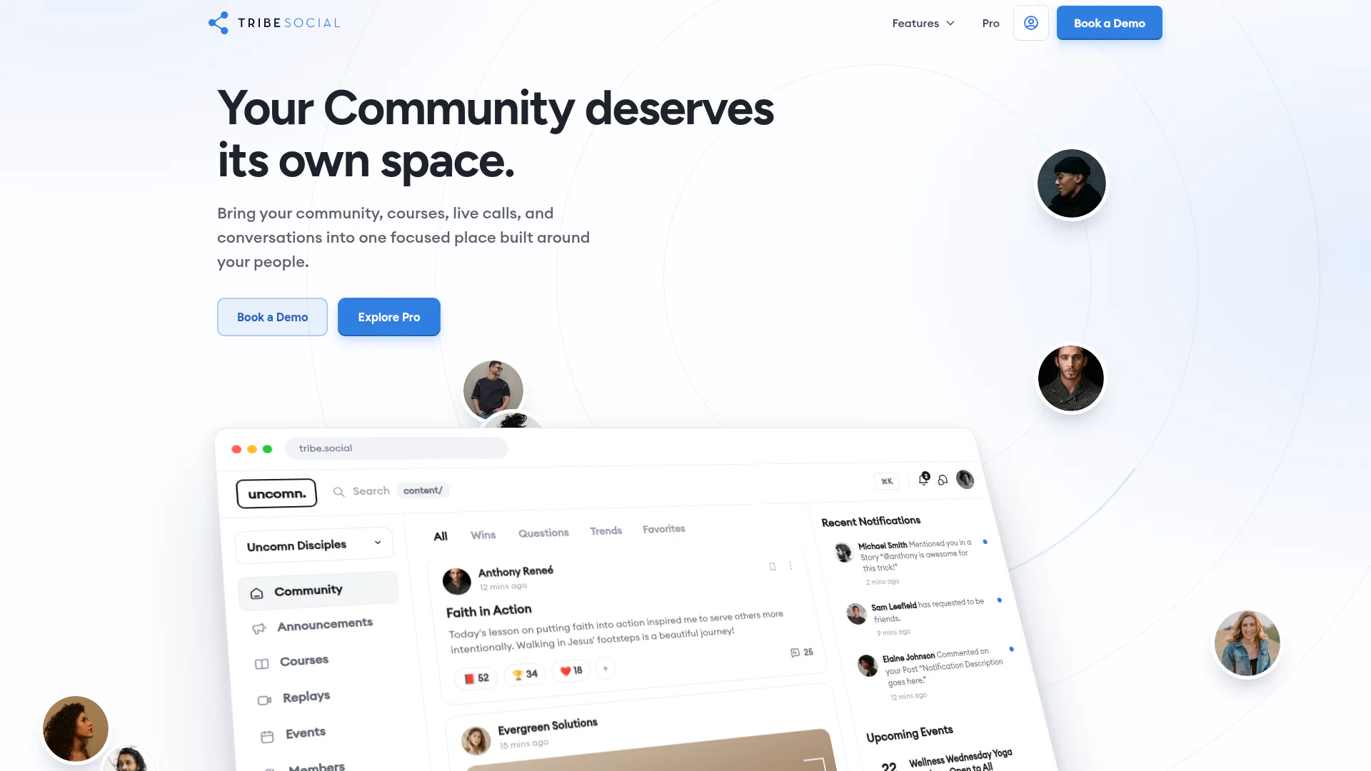 Tribe Social website