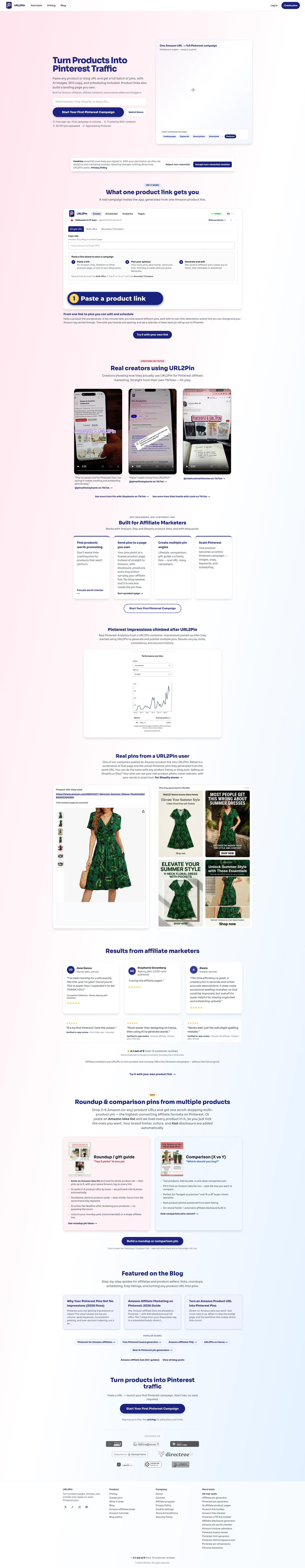 URL2Pin website