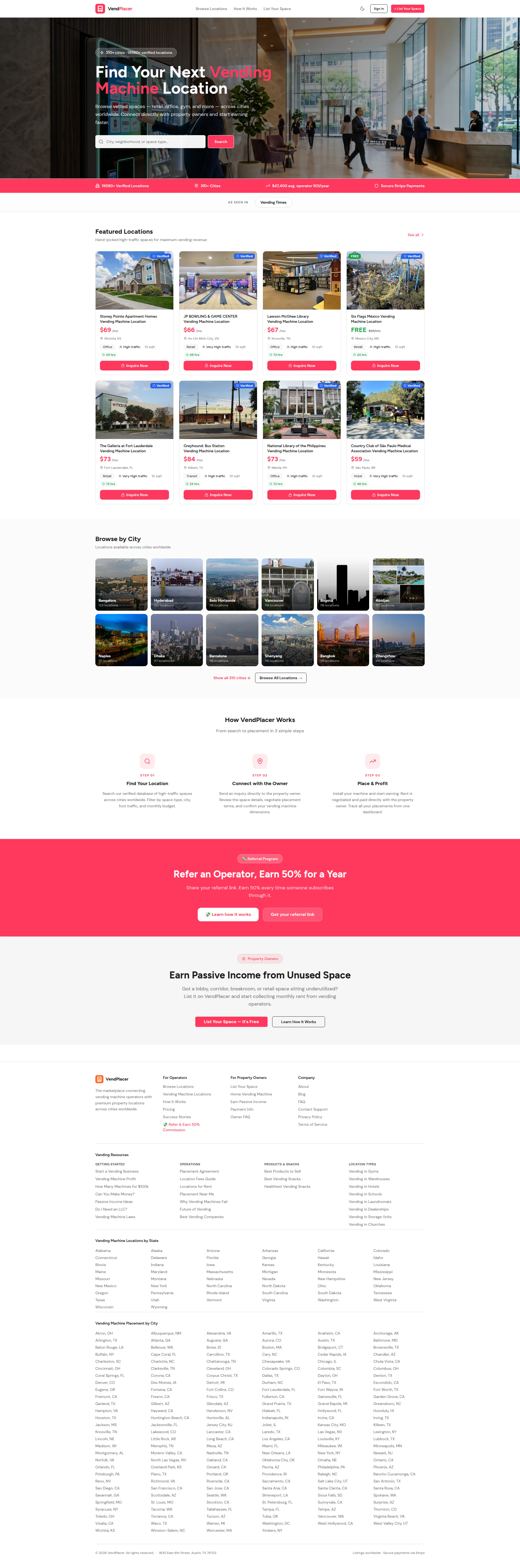 VendPlacer website