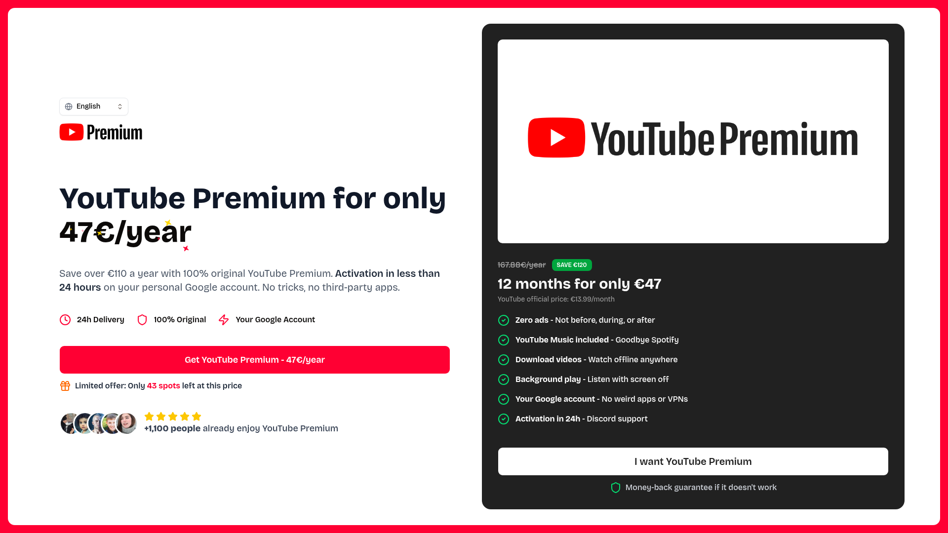 Landing page screenshot for verycheap.app, 1920 by 1080 pixels