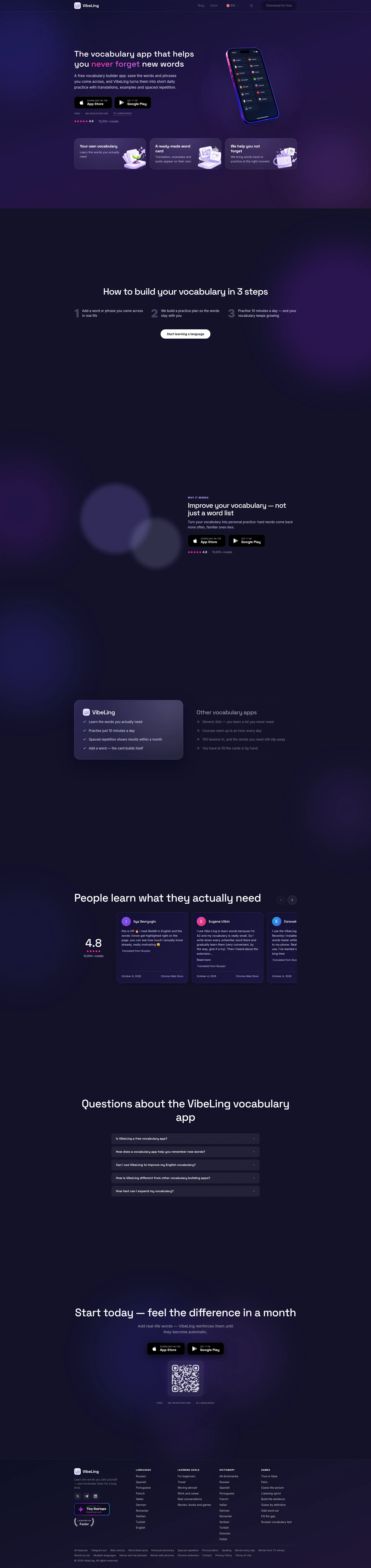 VibeLing website