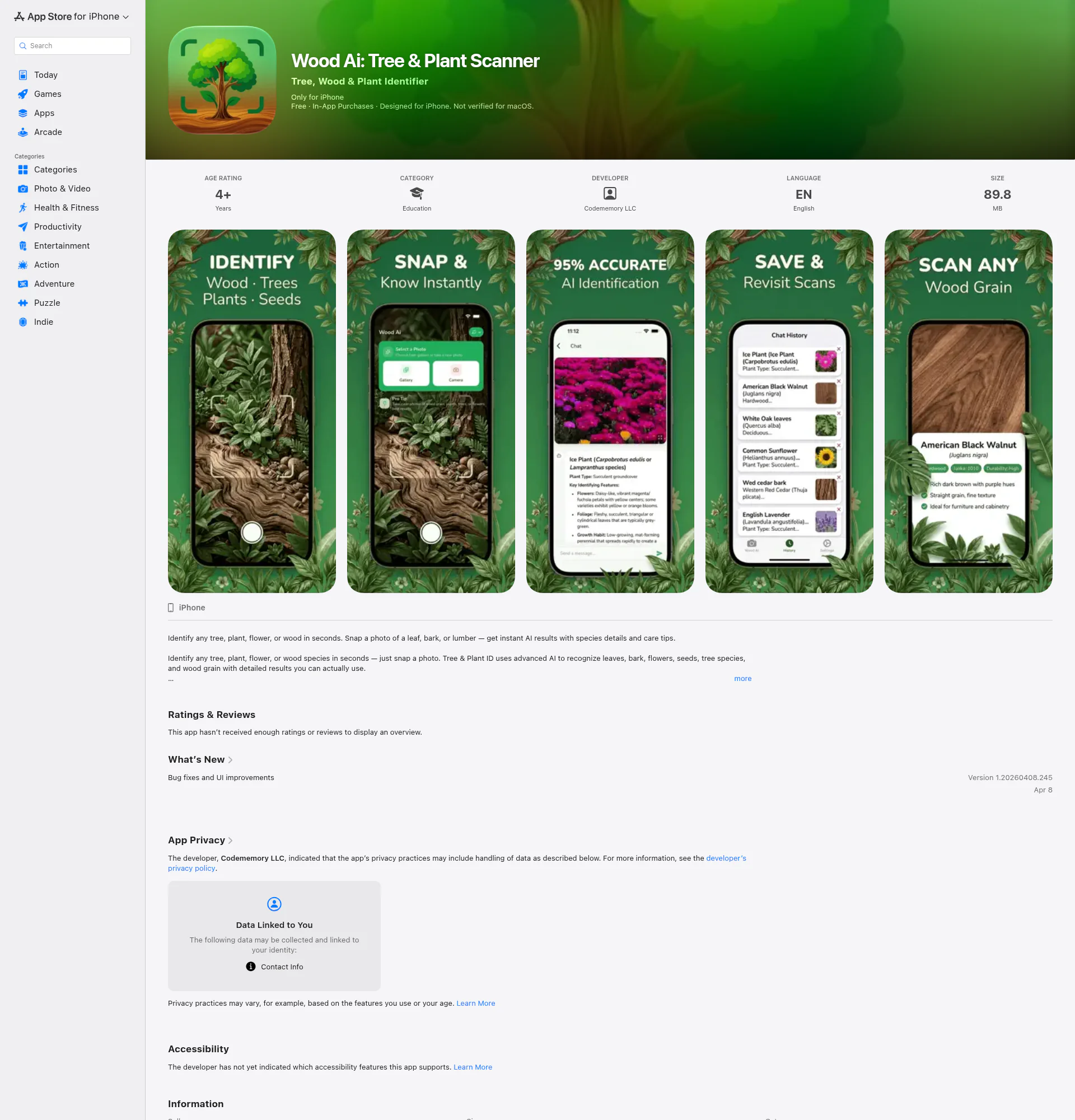 Wood Ai landing page