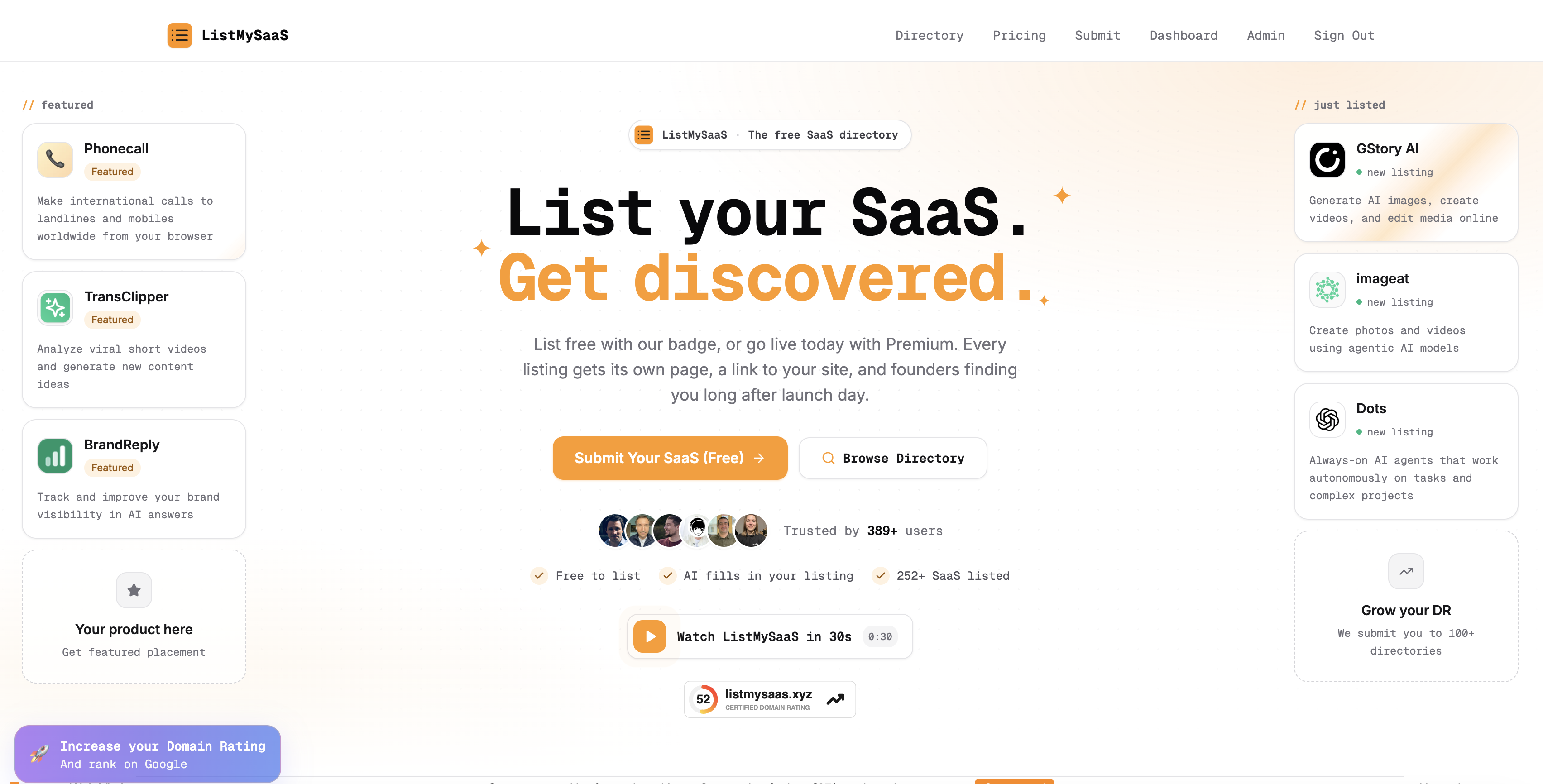 ListMySaaS product update image