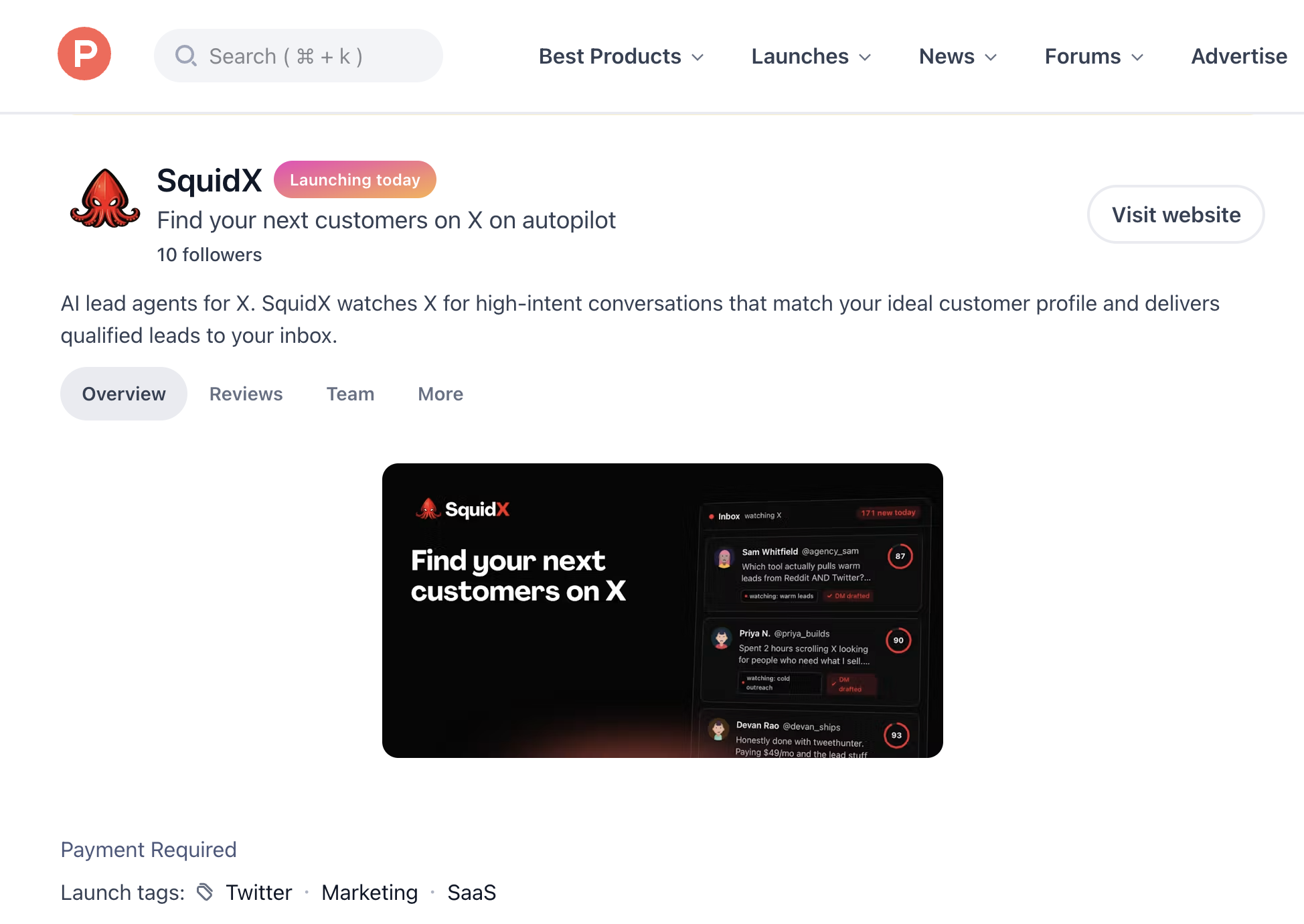 SquidX product update image