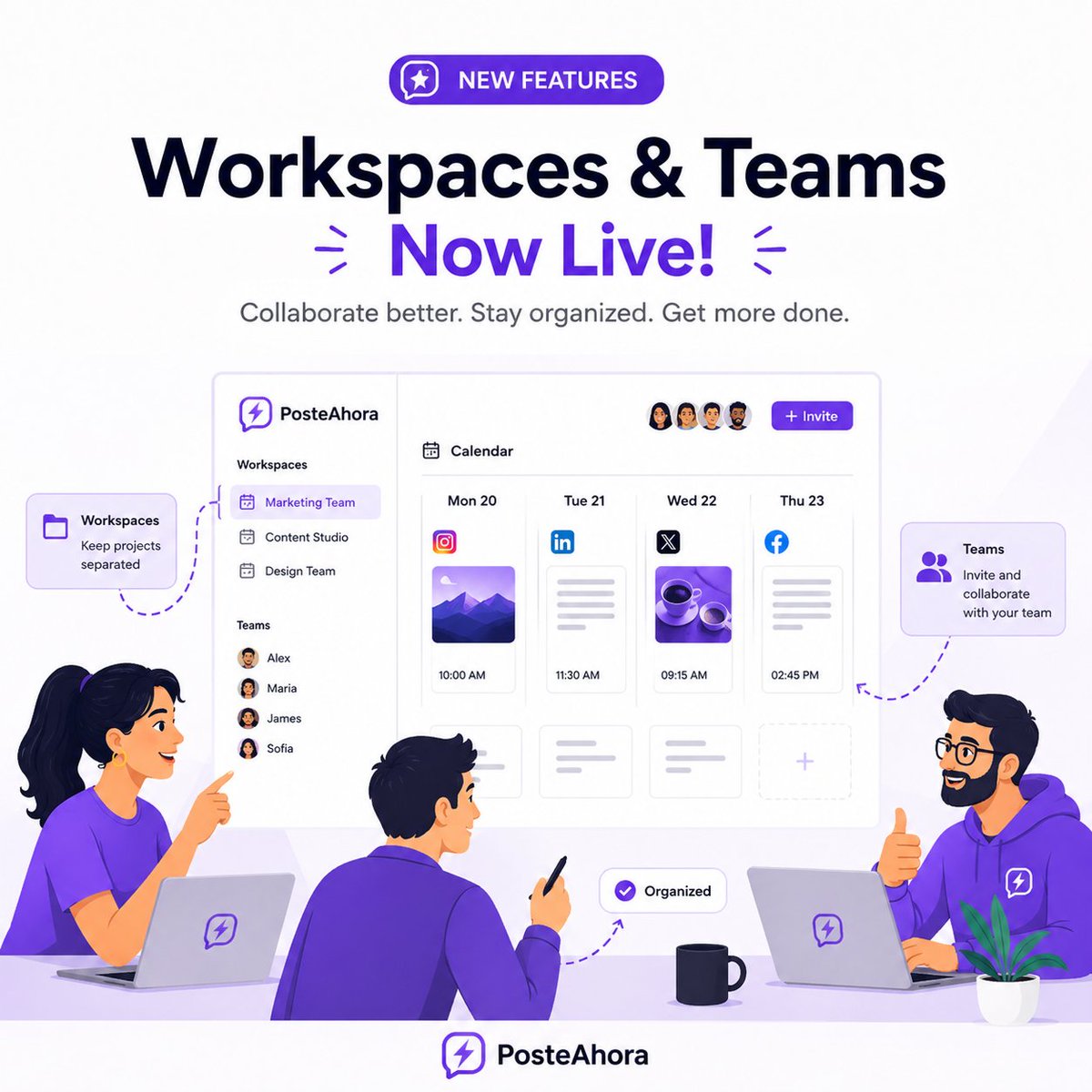PosteAhora product update image