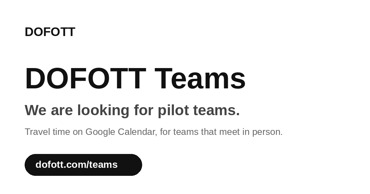 DOFOTT product update image