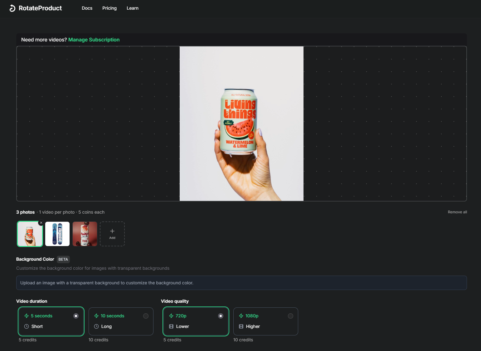 RotateProduct product update image