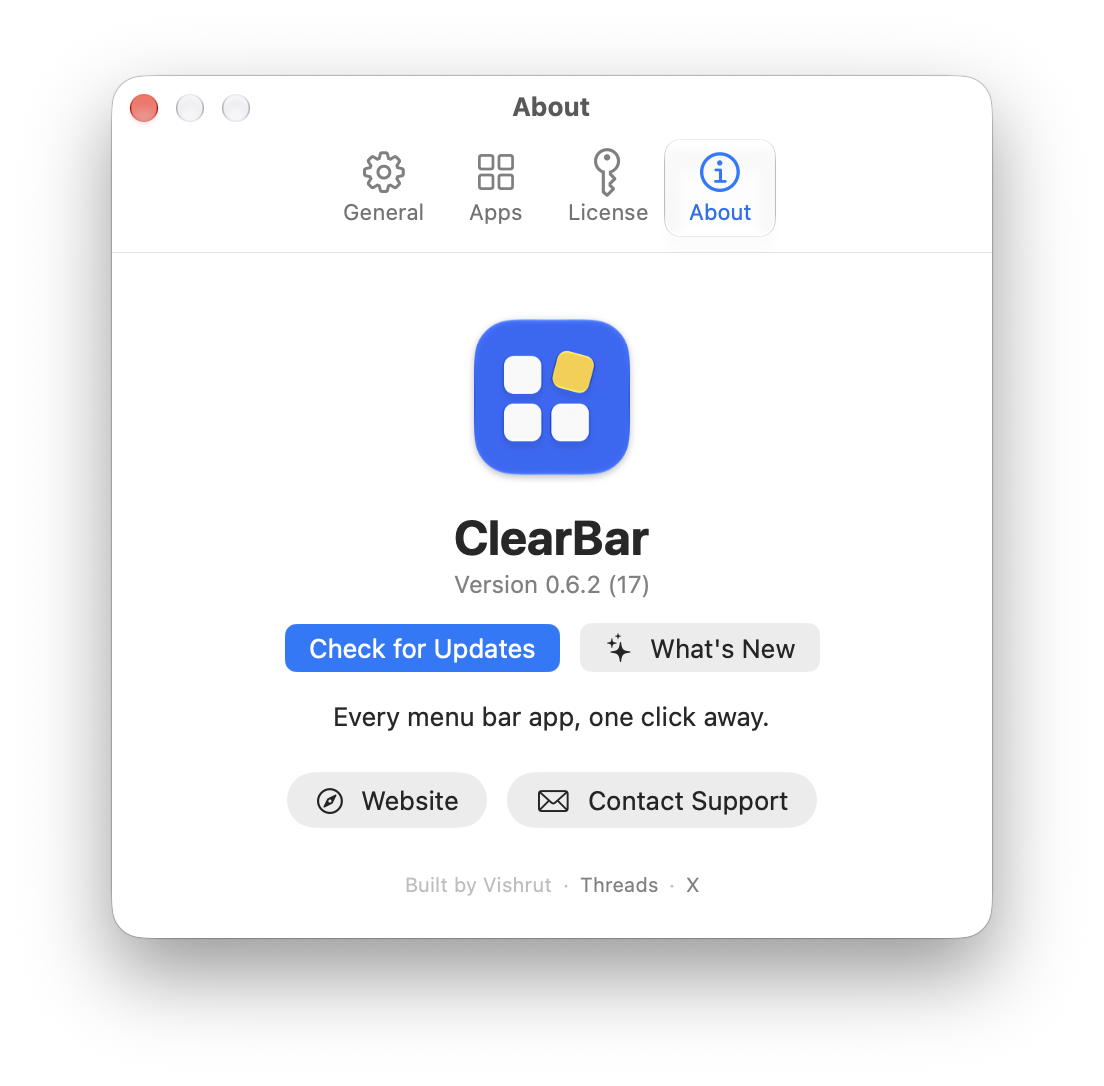 ClearBar Mac App product update image 1