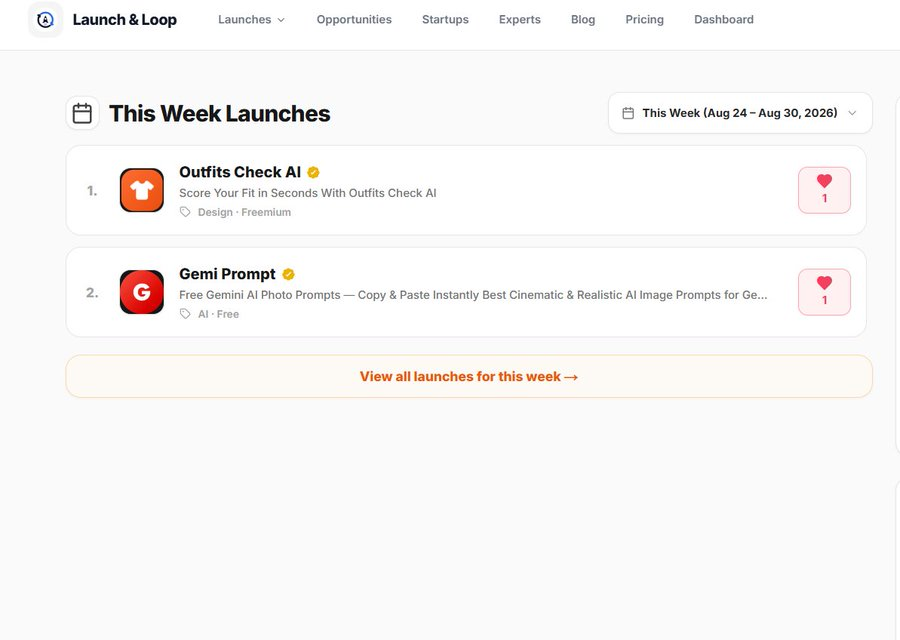 Launch and loop product update image
