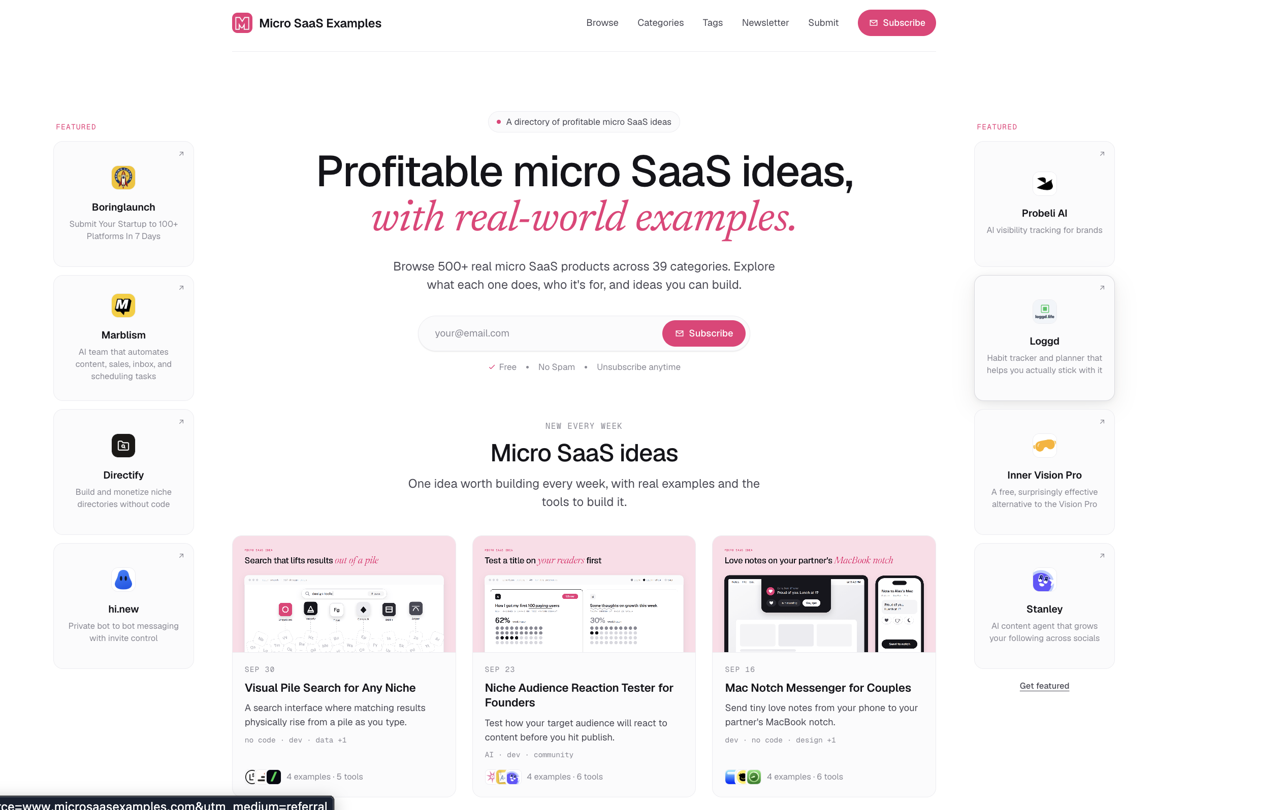 Micro SaaS Examples: 400+ Profitable Micro SaaS Ideas product update image